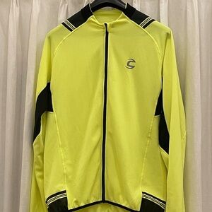 Men's Cannondale lightweight fleece cycling jacket - bright yellow size XL